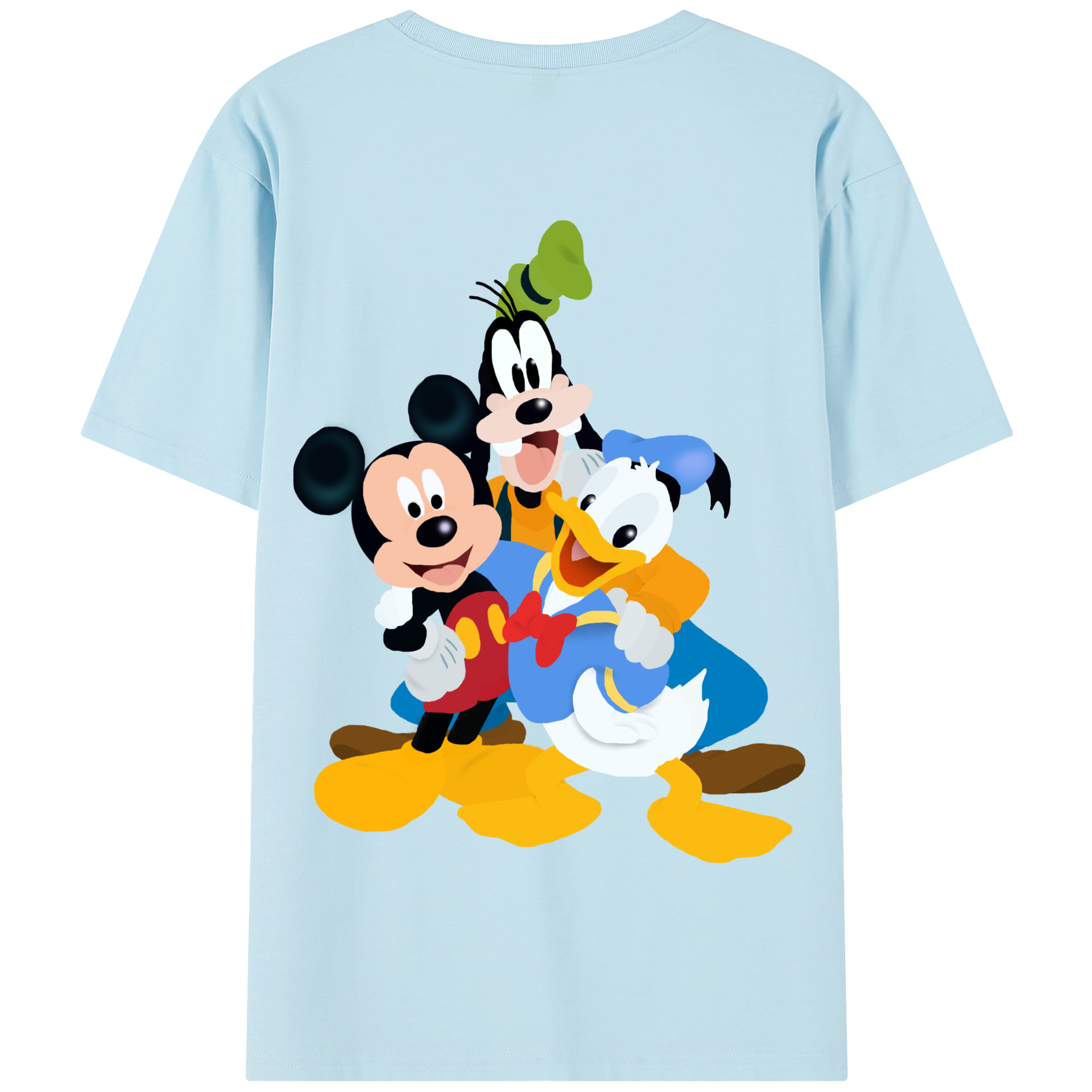 （画像用） ミッキーマウス Mickey Mouse 綿100％半袖Tシャツ（背面プリント）